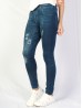 High Waist Denim Style Stretchy Legging (Fleece Lined)